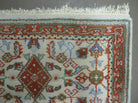 3' X 5' Vintage Handmade Romanian Floral Wool Rug Carpet Beige/ Ivory Nice - Jewel Rugs