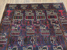 4x6 Handmade Balouch War Afghan Tribal Rug Organic Dyes Helicopter Tank Airplane - Jewel Rugs