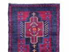 3' X 5' Vintage Handmade Tribal Wool Rug Balouchi Rug Afghan Rug Red Blue Nice - Jewel Rugs