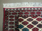 3' X 4' Vintage Handmade Pakistan Bokhara Turkoman Balouch Wool Rug Mat Nice - Jewel Rugs