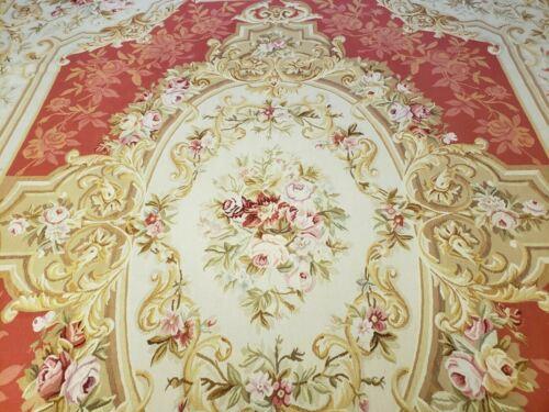 8' X 10' One Of A Kind Hand Made French Aubusson Weave Savonnerie Wool Rug - Jewel Rugs