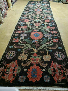 4' 5" X 16' 1" Antique Karabagh Caucasian Rug Handmade Wool Carpet Organic Dye - Jewel Rugs