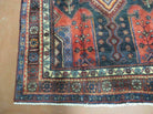 4' X 9' Antique Handmade Turkish Tribal Oriental Geometric Wool Rug # 605 - Jewel Rugs