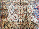 3' X 4'3" Antique Authentic Fine Handmade Turkish Silk Rug Tree Of Life Birds - Jewel Rugs