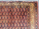 4' X 7' Antique Handmade Indian Wool Rug Paisley Design Vegetable Dyes Nice - Jewel Rugs