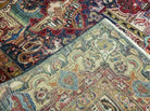 9' X 12' Vintage Handmade India Oriental Wool Rug Pictorial Archaeological Wow - Jewel Rugs