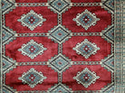 4' X 6' Vintage Handmade Bokhara Turkoman Pakistan Wool Rug Carpet Red Nice - Jewel Rugs