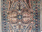 Antique Persian Sarouk Rug, Hand-Knotted, Red & Dark Blue, Wool, 1'11" x 2' 6" - Jewel Rugs