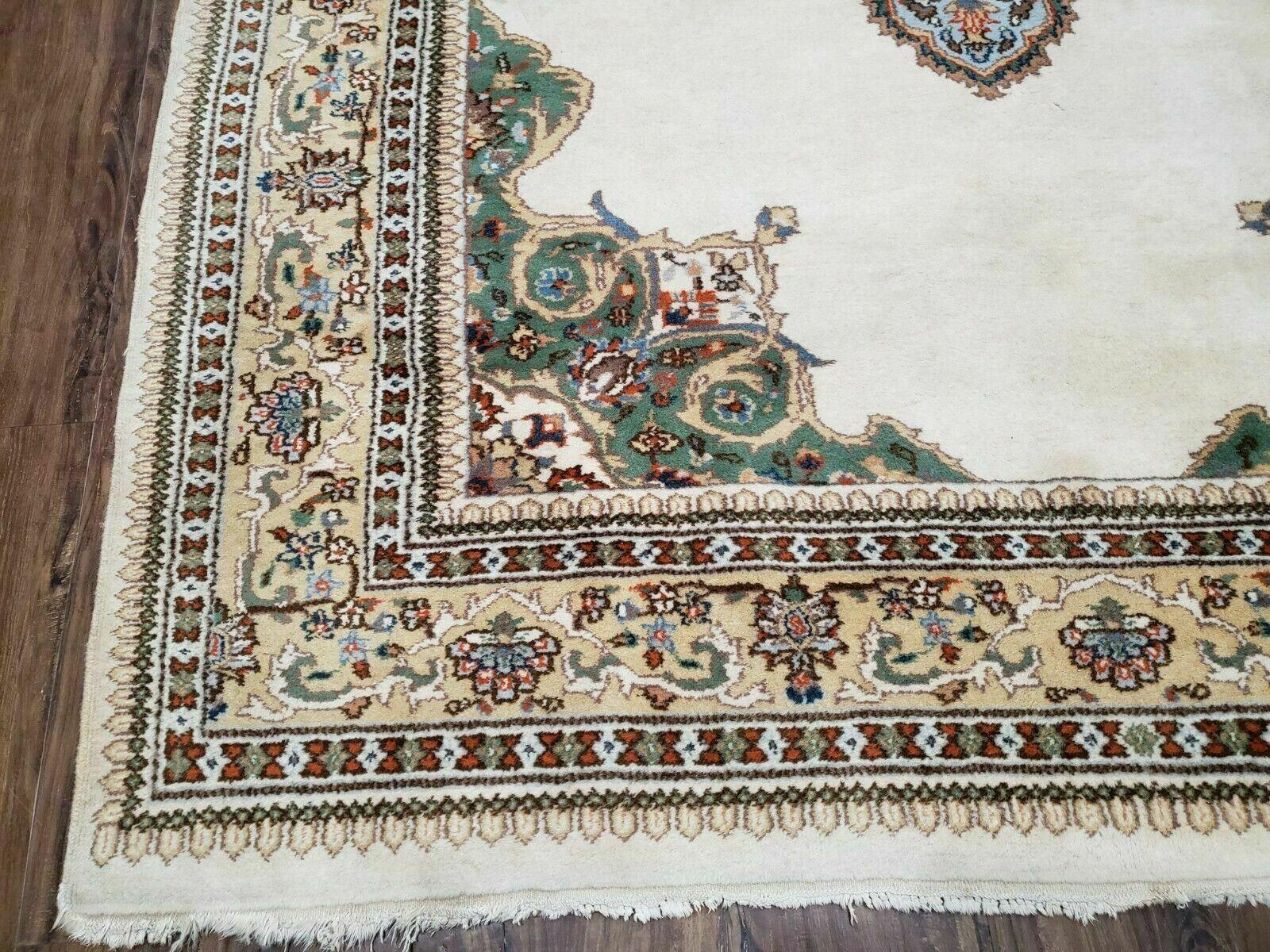 6' X 9' Vintage Handmade India Open Field Tribal Wool Rug Carpet Medallion Nice - Jewel Rugs