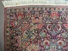 4' 6" X 5' 4" Handmade India Agra Floral Oriental Wool Rug Carpet Red Nice - Jewel Rugs