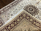 Pak Persian Rug 6x9, Floral Medallion Oriental Carpet 6 x 9 ft, Hand Knotted Wool Vintage Traditional Area Rug, Ivory Pakistani Rug - Jewel Rugs