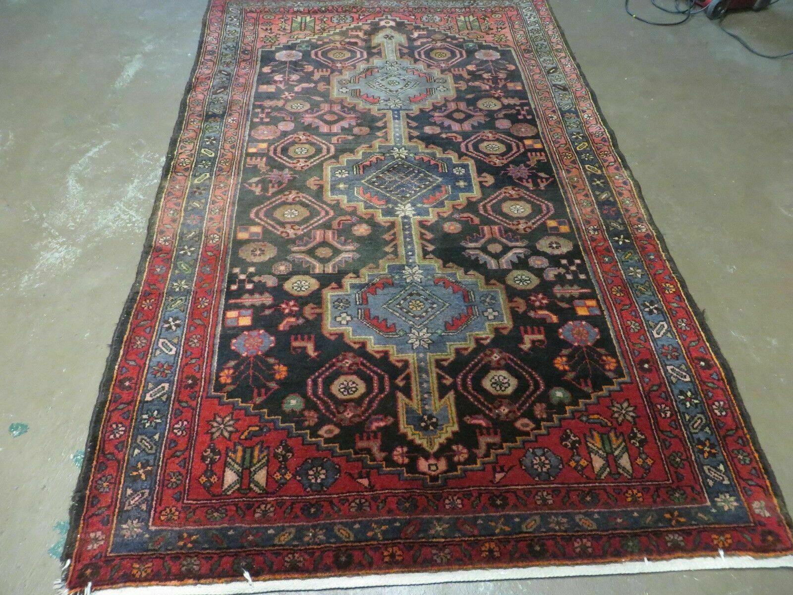 4' 6" X 7' Antique Handmade Turkish Wool Rug Veg Dye Nice - Jewel Rugs