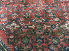 5' 6" X 10' Antique Handmade India Floral Oriental Wool Rug Veg Dyes Red Nice - Jewel Rugs