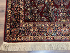 5.9 x 9 Karastan Rug Red Sarouk Rug #785, Karastan Wool Rug, Karastan Carpet, Original 700 Series Vintage Karastan Oriental Rug Discontinued - Jewel Rugs