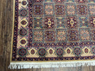 Indo Persian Silk Rug 4x6, Panel Design, Small Flowers, Hand Knotted, Fine Weave, Oriental Carpet 4 x 6, Vintage Area Rug, Beautiful Rug - Jewel Rugs