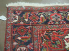 7' X 10' Vintage Handmade India Oriental Floral Hand Knotted Wool Rug Nice - Jewel Rugs