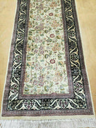 2' 8" X 8' Vintage Handmade Fine Indian Agra Wool Rug Runner Nice - Jewel Rugs