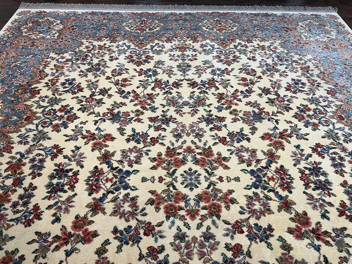 8.8 x 10.6 Karastan Rug Ivory Kirman #788, Original 700 Series, Wool K ...