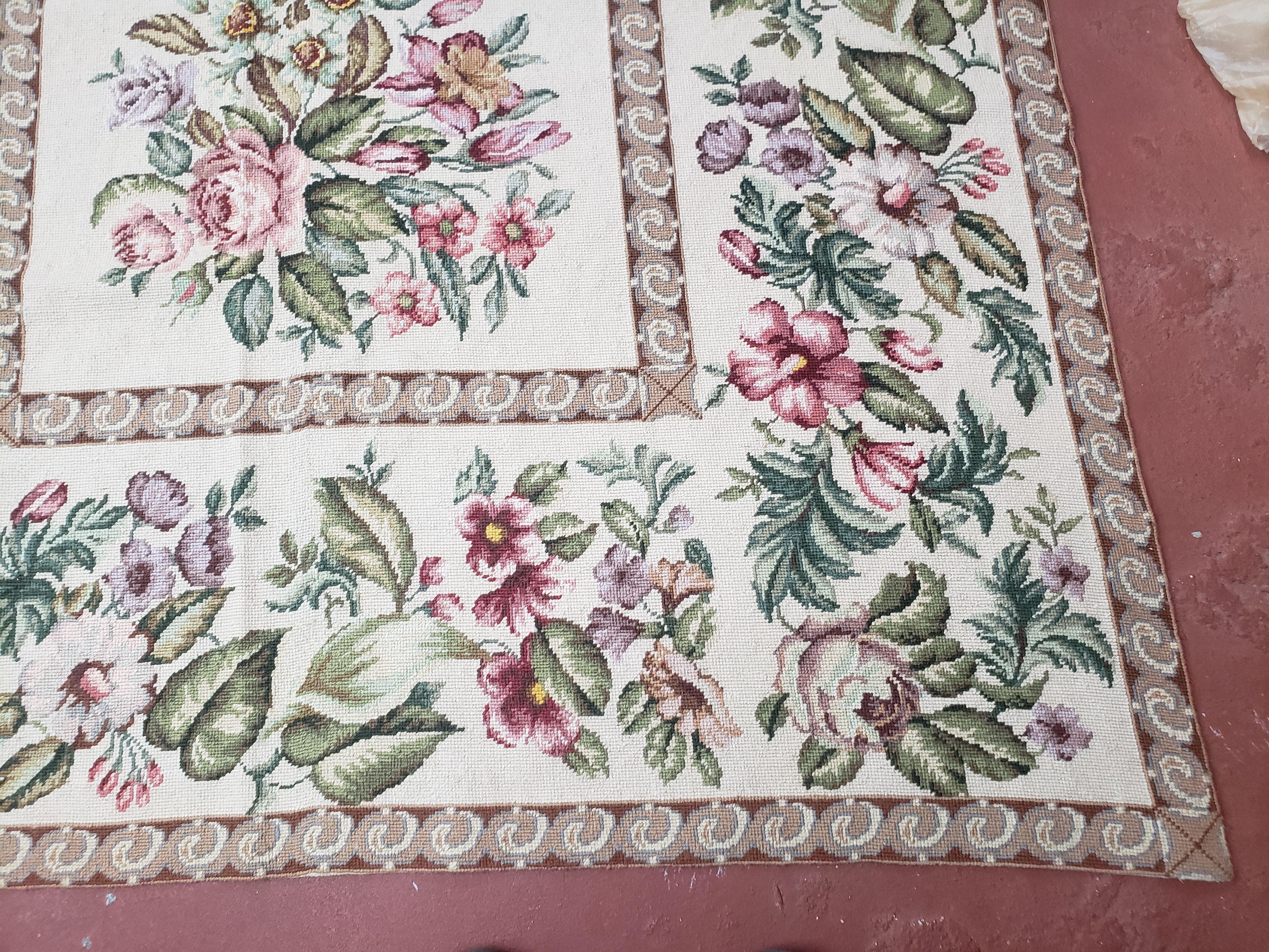 10' X 14' Handmade French Aubusson Savonnerie Design Needlepoint Rug Nice - Jewel Rugs