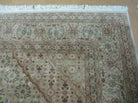 8' 7" X 11' 5" Vintage Handmade Pakistan Wool Rug Silk Accent Nice - Jewel Rugs