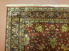 2' 7" X 12' Vintage Handmade Indian Floral Wool Rug Runner Red Oriental Carpet Nice - Jewel Rugs