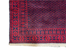 3x5 New Vintage Handmade Tribal Wool Balouchi Rug Afghan Prayer Rug Red Black - Jewel Rugs