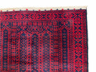 3x5 New Vintage Handmade Tribal Wool Balouchi Rug Afghan Prayer Rug Red Black - Jewel Rugs