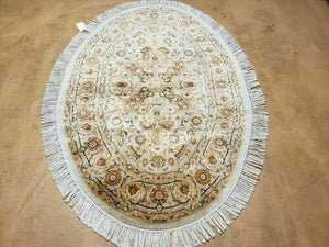 3' X 5' Vintage Handmade Fine Turkish Sivas Wool Rug Oval (B) Nice - Jewel Rugs