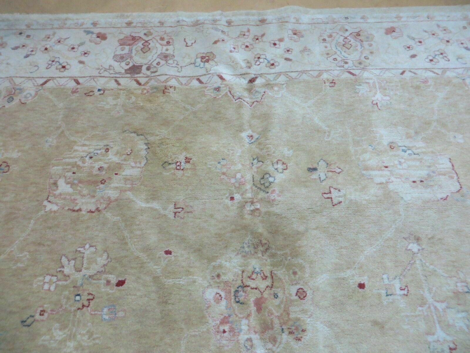 Karastan Rug 8x11 Wool Pile Oushak Pattern Vintage Carpet - Jewel Rugs