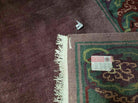 9' X 11' Tufenkian Handmade Tibetan Nepal Wool Rug Magenta Open Field Decorative Soft Rug Wow - Jewel Rugs