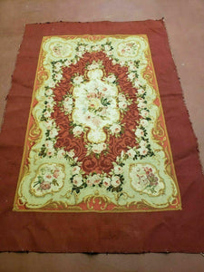 3' X 5' Antique Handmade French Aubusson Weave Savonnerie Needlepoint Rug Nice - Jewel Rugs