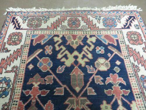 3' X 5' Vintage Handmade India Floral Oriental Wool Rug Nice Rug Blue # 401 - Jewel Rugs