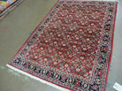 3' X 5' Handmade Knotted Indian Amritsar Floral Oriental Wool Red Rug Organic Nice - Jewel Rugs