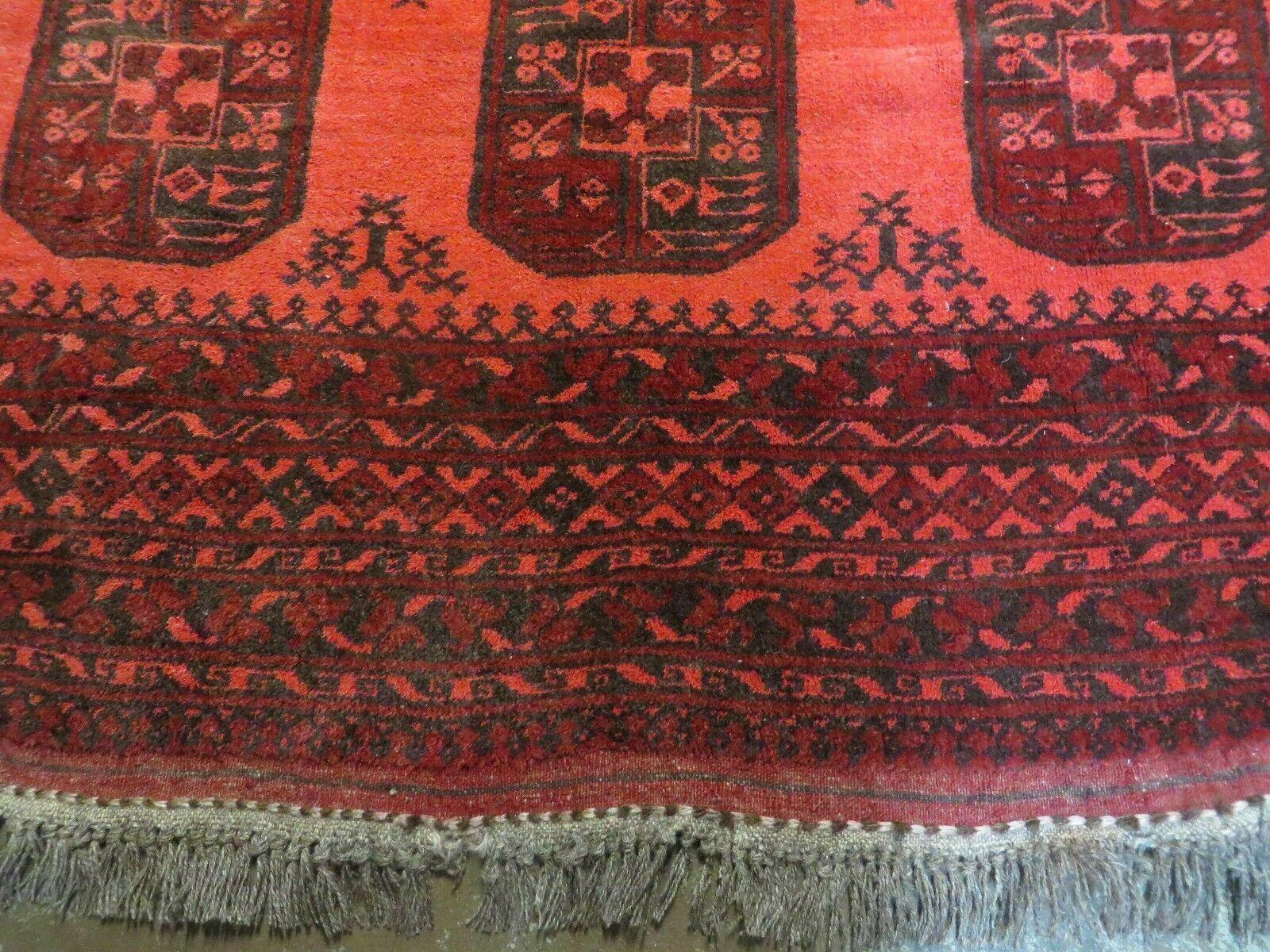 7' X 10' Antique Handmade Afghan Bashir Turkoman Bokhara Balouch Woven Wool Rug - Jewel Rugs