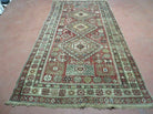 5' X 9' Antique 1880s Handmade Caucasian Shirvan Wool Rug Carpet Estate Found Nice - Jewel Rugs