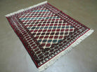 3' X 4' Vintage Handmade Pakistan Bokhara Turkoman Balouch Wool Rug Mat Nice - Jewel Rugs