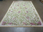 6' X 9' Handmade French Garden Aubusson Savonnerie Design Needlepoint Rug Nice - Jewel Rugs