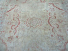 6' X 9' Handmade Turkish Oushak Floral Wool On Cotton Rug Nice - Jewel Rugs