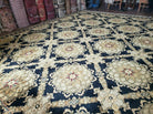 12' X 15' Tibetan Nepal Art Deco Hand Knotted Wool Rug Modern Contemporary Nice - Jewel Rugs