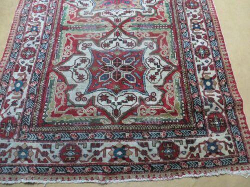 4' X 6' Antique Handmade Caucasian Shirvan Russian Armenian Wool Rug Colorful - Jewel Rugs