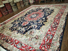 9' X 12' Vintage Handmade Indian Kashmiri Silk Rug Carpet Nice - Jewel Rugs