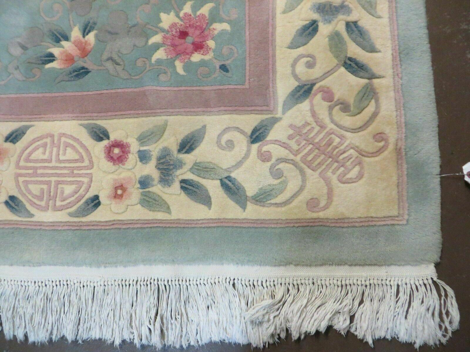 8' X 10' Handmade Art Deco Aubusson Chinese Rug Plush Carpet 90 Line Nice - Jewel Rugs