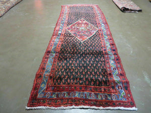 3' X 9' Antique Handmade India Floral Oriental Wool Rug Runner Veg Dye Nice - Jewel Rugs