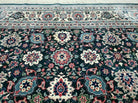 8' X 10' Handmade Indian Oriental Wool Rug Carpet Organic Dye Forest Green Nice - Jewel Rugs