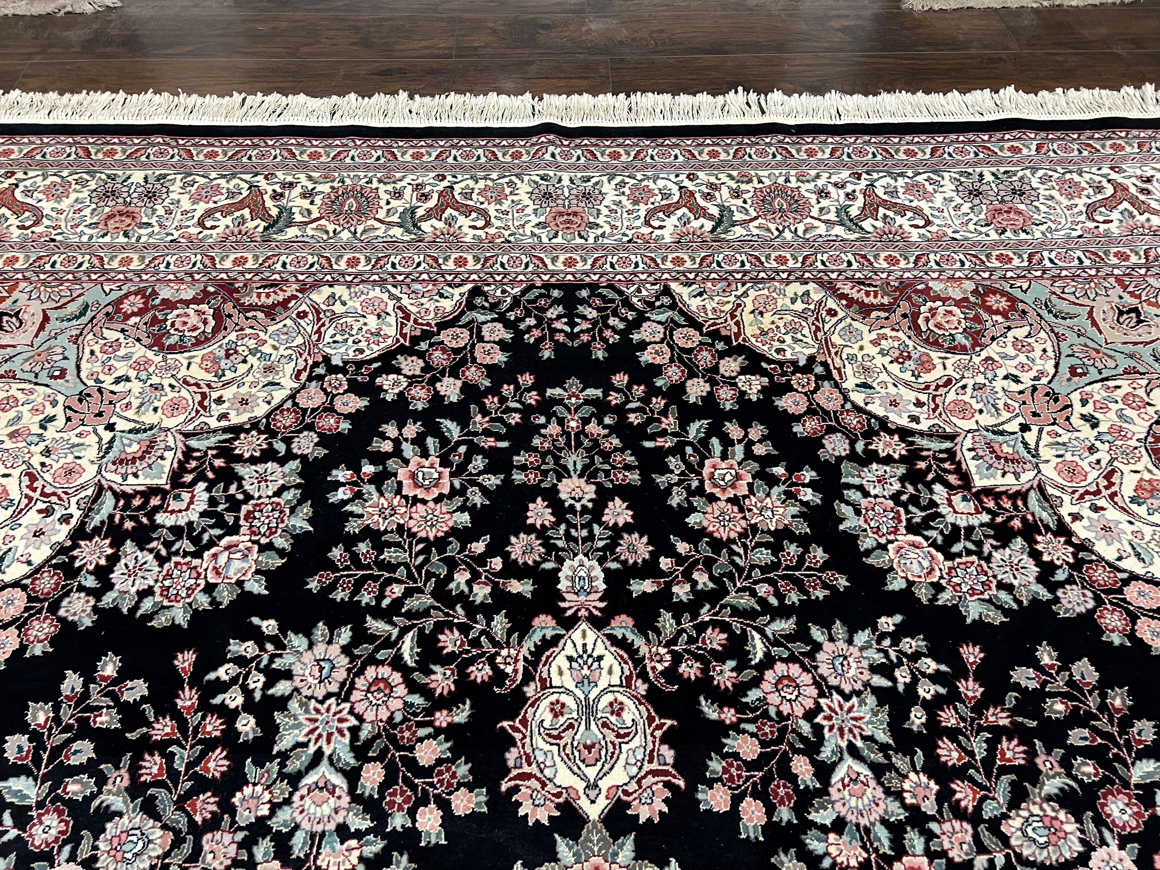 10x14 Pak Persian Rug, Large Wool Carpet, Highly Detailed, Central Medallion Corner Design, Elegant Rug for Dining Room Living Room Rug - Jewel Rugs