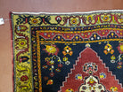 4x7 Antique Turkish Rug 4 x 7 Handmade Rug 7x4 Oushak Rug 4x7 Yastik Rug Medallion Rug Tribal Rug Red Rug Foyer Room Rug - Jewel Rugs