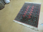 2' X 3' Vintage Handmade Pakistani Turkoman Bokhara Yamud Rug Nice - Jewel Rugs