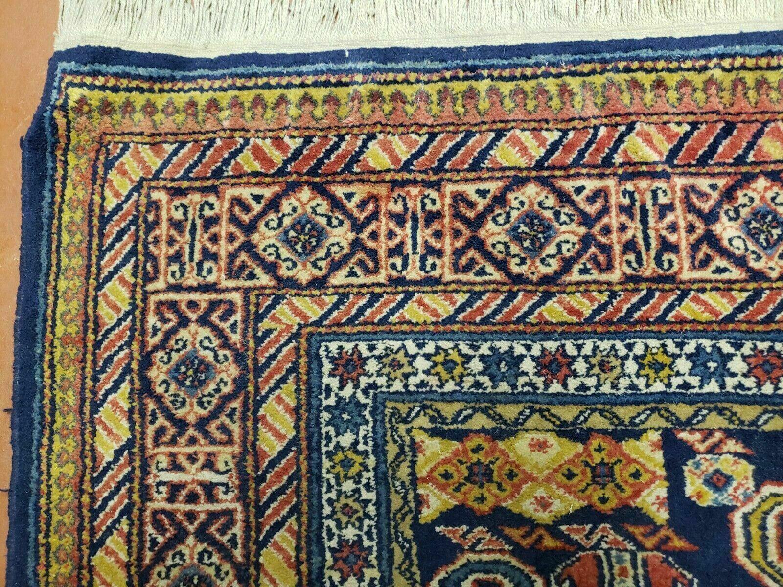 4' 6" X 5' 5" Antique Handmade Perpedil Caucasian Wool Rug Nice Colorful - Jewel Rugs