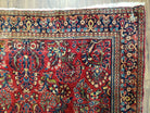 Antique Persian Sarouk, 4x6, Hand-Knotted, Wool, Red, Nice Condition - Jewel Rugs