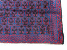 2' 9" X 4' 6" Vintage Handmade Tribal Wool Rug Balouchi Rug Afghan Rug Red Blue - Jewel Rugs